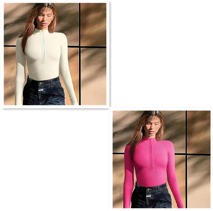Women's Long Sleeve Jumpsuit Seamless Slimming Shapewear Romper - Image 5