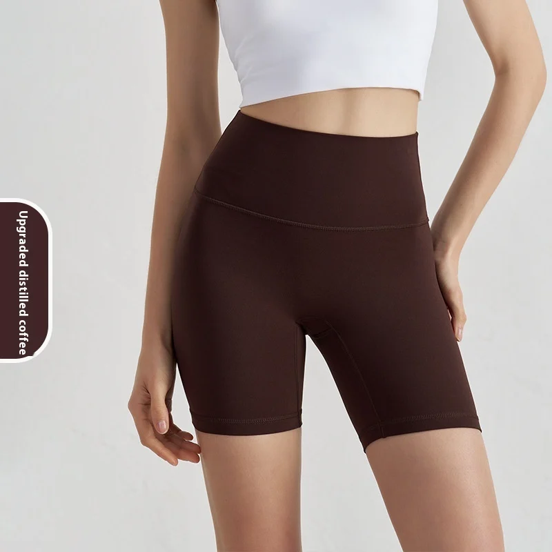Double-sided Grinding Shorts Yoga Pants Female High Waist Track Shorts - imagine 7