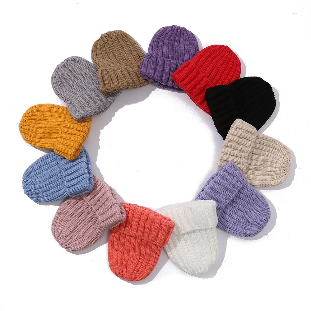 Unisex Fashion Solid Color Wool Knitted Hat
